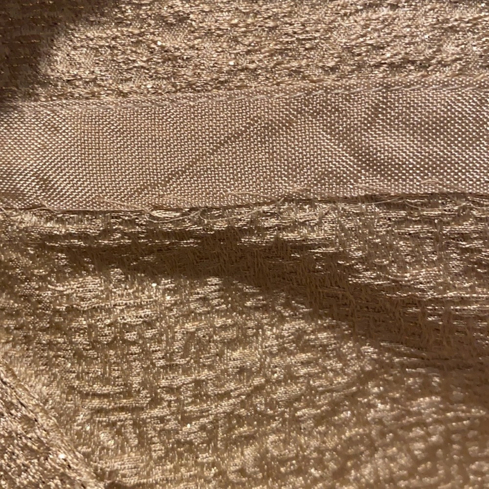 J. Crew Frosted Jacquard Silk Pencil Skirt in Gold Glitter size 4 20112 - Picture 9 of 16